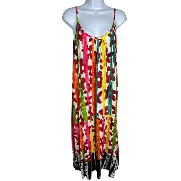 Jams World Ariana Midi sundress Dress size Small Valerian Print USA Made W3104 - Picture 9 of 9